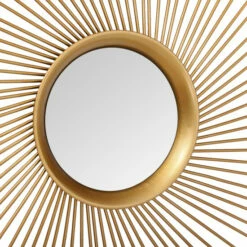 Brand new 🎉 Carson Carrington Gigered Goldtone Metal Wall Mirror - Gold 🔥 -Carson Carrington Sales unnamed file 3089