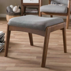 Coupon 🎉 Carson Carrington Forssa Mid-century Walnut Upholstered Ottoman Beige ✔️ -Carson Carrington Sales unnamed file 311