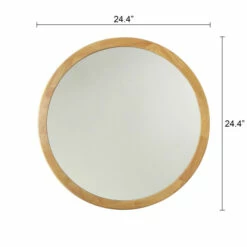 Cheap 👏 Carson Carrington Salungen Maple Wall-mounted Round Accent Mirror 🎉 -Carson Carrington Sales unnamed file 3116