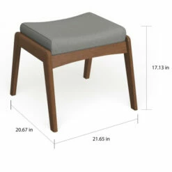 Coupon 🎉 Carson Carrington Forssa Mid-century Walnut Upholstered Ottoman Beige ✔️ -Carson Carrington Sales unnamed file 312