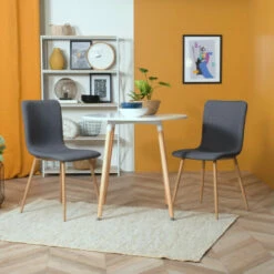 New ✨ Carson Carrington Mid-Century Modern Round Dining Table Grey 🧨 -Carson Carrington Sales unnamed file 3133