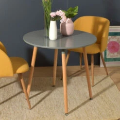 New ✨ Carson Carrington Mid-Century Modern Round Dining Table Grey 🧨 -Carson Carrington Sales unnamed file 3136