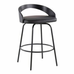 Wholesale ❤️ Carson Carrington Stavanger Fixed-Height Swivel Counter Stool With Black Metal Base & Round Footrest (Set Of 2) ✔️ -Carson Carrington Sales unnamed file 3149