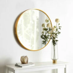 Discount 💯 Carson Carrington Lungsnas Contemporary Round Wall-Mounted Wall Mirror Black 😍 -Carson Carrington Sales unnamed file 3310