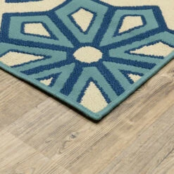 Best deal ✔️ Carson Carrington Skovde Tiles Ivory/Blue Indoor-Outdoor Area Rug ❤️ -Carson Carrington Sales unnamed file 3318