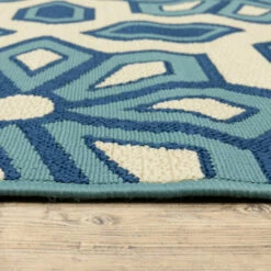 Best deal ✔️ Carson Carrington Skovde Tiles Ivory/Blue Indoor-Outdoor Area Rug ❤️ -Carson Carrington Sales unnamed file 3319