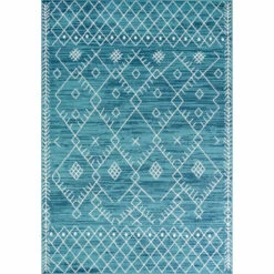 Buy 🧨 Carson Carrington Preika Distressed Tribal Area Rug Teal Blue 🎁 -Carson Carrington Sales unnamed file 3339