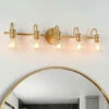 Best Pirce ✨ Carson Carrington Gold 5-Light Bathroom Vanity Lights Powder Room Glass Wall Sconces 🛒 -Carson Carrington Sales unnamed file 3386