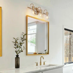 Best Pirce ✨ Carson Carrington Gold 5-Light Bathroom Vanity Lights Powder Room Glass Wall Sconces 🛒 -Carson Carrington Sales unnamed file 3388