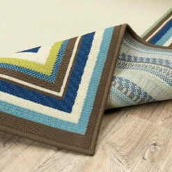 Buy 🎉 Carson Carrington Border Indoor-Outdoor Ivory/Blue Rug 😀 -Carson Carrington Sales unnamed file 3401