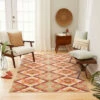 Budget 👍 Carson Carrington Kartong Geometric Diamond Area Rug Tan/red/cream 🔔 -Carson Carrington Sales unnamed file 3402