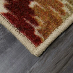 Budget 👍 Carson Carrington Kartong Geometric Diamond Area Rug Tan/red/cream 🔔 -Carson Carrington Sales unnamed file 3404