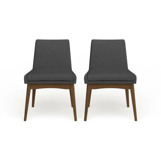 Flash Sale 💯 Carson Carrington Lillestrom Mid-Century Fabric Dining Side Chair 2-Piece Set Grey 👏 6 Flash Sale 💯 Carson Carrington Lillestrom Mid-Century Fabric Dining Side Chair 2-Piece Set Grey 👏 - Image 4