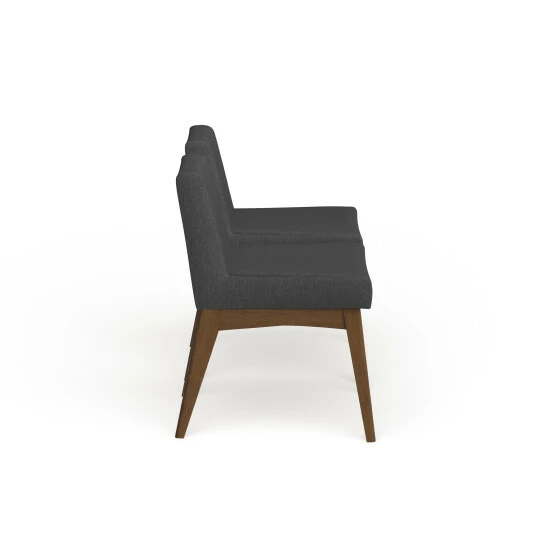 Flash Sale 💯 Carson Carrington Lillestrom Mid-Century Fabric Dining Side Chair 2-Piece Set Grey 👏 7 Flash Sale 💯 Carson Carrington Lillestrom Mid-Century Fabric Dining Side Chair 2-Piece Set Grey 👏 - Image 5