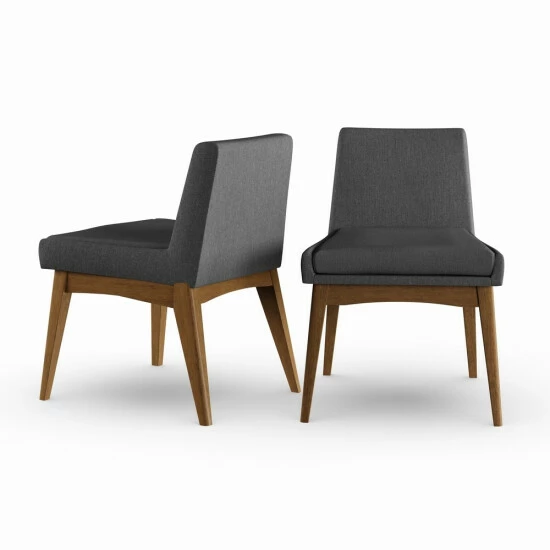 Flash Sale 💯 Carson Carrington Lillestrom Mid-Century Fabric Dining Side Chair 2-Piece Set Grey 👏 9 Flash Sale 💯 Carson Carrington Lillestrom Mid-Century Fabric Dining Side Chair 2-Piece Set Grey 👏 - Image 7