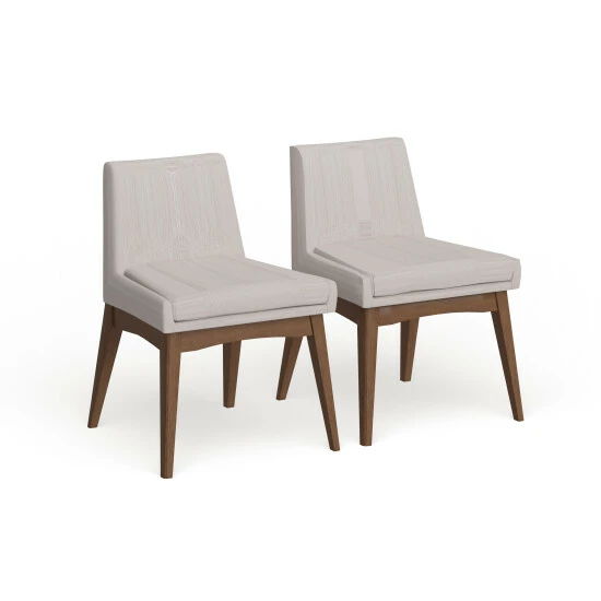 Flash Sale 💯 Carson Carrington Lillestrom Mid-Century Fabric Dining Side Chair 2-Piece Set Grey 👏 10 Flash Sale 💯 Carson Carrington Lillestrom Mid-Century Fabric Dining Side Chair 2-Piece Set Grey 👏 - Image 8