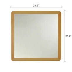 Cheapest 👍 Carson Carrington Salungen Square Accent Mirror - Maple 🧨 -Carson Carrington Sales unnamed file 3417