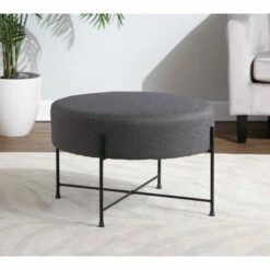 Deals ❤️ Carson Carrington Valsta Ottoman Charcoal 👏