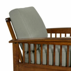 Best Sale 👏 Carson Carrington Mission-style Cushioned Solid Wood Arm Chair Tan 🤩 -Carson Carrington Sales unnamed file 343