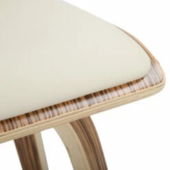 Coupon 🔥 Carson Carrington Sala Counter Stool With Chrome Footrest (Set Of 2) Cream Faux Leather/zebra Wood 👍 -Carson Carrington Sales unnamed file 3436