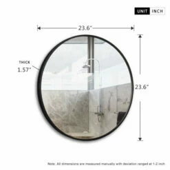 Best reviews of 🌟 Carson Carrington Lungsnas Round Wall-mounted Hanging Vanity Mirror Gold 🥰 -Carson Carrington Sales unnamed file 3444
