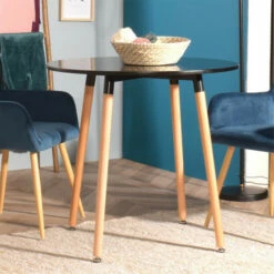 Brand new 🔥 Carson Carrington Metal And Wood Round Dining Table Black 🤩 -Carson Carrington Sales unnamed file 3485