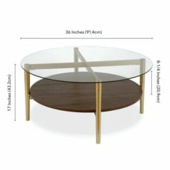 Brand new 😍 Carson Carrington Saliesta Mid-Century Modern Coffee Table Gold ✨ -Carson Carrington Sales unnamed file 350