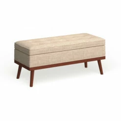 Outlet 🎉 Carson Carrington Sastamala Mid-century Storage Bench Grey 👏 -Carson Carrington Sales unnamed file 3512