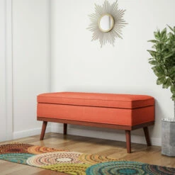 Outlet 🎉 Carson Carrington Sastamala Mid-century Storage Bench Grey 👏 -Carson Carrington Sales unnamed file 3514