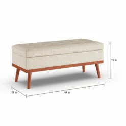 Outlet 🎉 Carson Carrington Sastamala Mid-century Storage Bench Grey 👏 -Carson Carrington Sales unnamed file 3516
