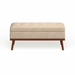 Outlet 🎉 Carson Carrington Sastamala Mid-century Storage Bench Grey 👏 -Carson Carrington Sales unnamed file 3517