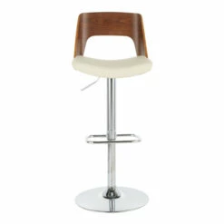 Discount 🤩 Carson Carrington Paula Adjustable Bar Stool (Set Of 2) Cream Faux Leather 🧨 -Carson Carrington Sales unnamed file 3522