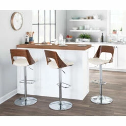 Discount 🤩 Carson Carrington Paula Adjustable Bar Stool (Set Of 2) Cream Faux Leather 🧨 -Carson Carrington Sales unnamed file 3523