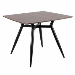 Coupon 🛒 Carson Carrington Vikensved Mid-Century Modern Square Dining Table - N/A Black & Clear Glass 🎉 -Carson Carrington Sales unnamed file 3539