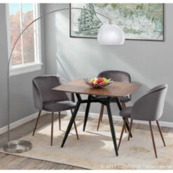 Coupon 🛒 Carson Carrington Vikensved Mid-Century Modern Square Dining Table - N/A Black & Clear Glass 🎉 -Carson Carrington Sales unnamed file 3541