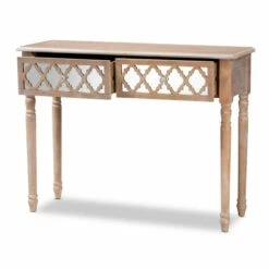 Best Pirce 🎉 Carson Carrington Dagarn Rustic French Country Quatrefoil Console Table 👍 -Carson Carrington Sales unnamed file 3544