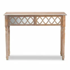 Best Pirce 🎉 Carson Carrington Dagarn Rustic French Country Quatrefoil Console Table 👍 -Carson Carrington Sales unnamed file 3545