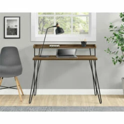 Promo 🌟 Carson Carrington Hudiksvall Retro Desk With Riser White 🔔 -Carson Carrington Sales unnamed file 3608