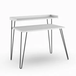 Promo 🌟 Carson Carrington Hudiksvall Retro Desk With Riser White 🔔 -Carson Carrington Sales unnamed file 3610