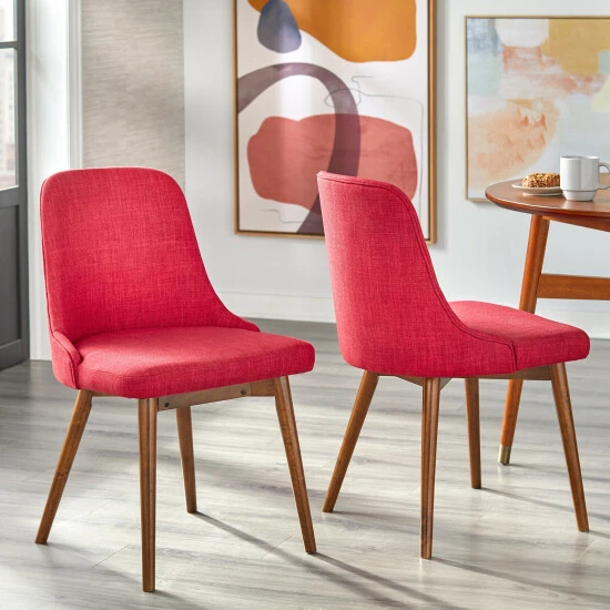 Best Pirce ๐ Carson Carrington Tornio Dining Chair (Set Of 2) Red โญ 4 Best Pirce ๐ Carson Carrington Tornio Dining Chair (Set Of 2) Red โญ - Image 2