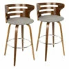 Brand new 🥰 Carson Carrington Cranagh Mid-century Modern Upholstered Bar Stools (Set Of 2) - N/A Grey Fabric 🌟 -Carson Carrington Sales unnamed file 3628
