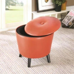 Cheapest 🎁 Carson Carrington Campbell Adam Storage Ottoman Orange ❤️ -Carson Carrington Sales unnamed file 3639