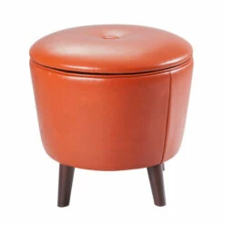 Cheapest 🎁 Carson Carrington Campbell Adam Storage Ottoman Orange ❤️ -Carson Carrington Sales unnamed file 3640