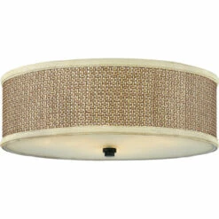 Flash Sale ❤️ Carson Carrington Fjerritslev 3-light Rattan Flush Mount 🌟