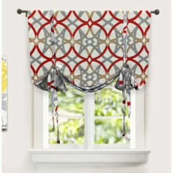 Buy 😍 Carson Carrington Jarvenpaa Geo Trellis Pattern Tie-up Shade Red/grey 👍