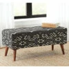 Best Pirce 🧨 Carson Carrington Hjornered Black/White Upholstered Storage Bench - 36" X 16" X 16" ❤️ -Carson Carrington Sales unnamed file 3699