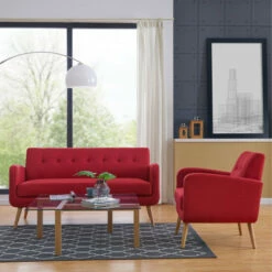 Promo 🧨 Carson Carrington Klaipeda Mid-century Modern Sofa Blue 🧨 -Carson Carrington Sales unnamed file 3709