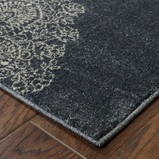 Discount ๐ Carson Carrington Vallentuna Medallions Blue/Ivory Polypropylene Area Rug ๐งจ 7 Discount ๐ Carson Carrington Vallentuna Medallions Blue/Ivory Polypropylene Area Rug ๐งจ - Image 5