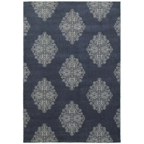 Discount ๐ Carson Carrington Vallentuna Medallions Blue/Ivory Polypropylene Area Rug ๐งจ 10 Discount ๐ Carson Carrington Vallentuna Medallions Blue/Ivory Polypropylene Area Rug ๐งจ - Image 8