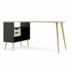 New ❤️ Carson Carrington Kristiansund 2-drawer 3-Shelf L-shaped Desk 😉 -Carson Carrington Sales unnamed file 3732